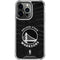 NBA Golden State Warriors Black Animal Print iPhone 14 Pro Clear Case